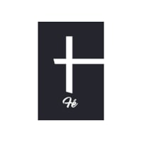 Quadro Decorativo Fe Fundo Preto 30X20 MDF Adesivado Marpax