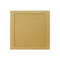 Quadro Quadrado Com Moldura E Fundo Removivel 26X26 Mdf 6Mm Madeira Marpax