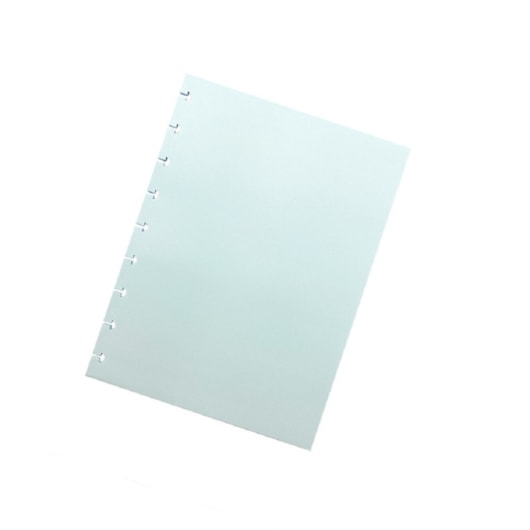 Refil Caderno de Disco Branco Liso 90g  173x232mm 80Fls Brw