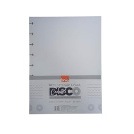 Refil Caderno de Disco  Liso 90g 231x172mm  BRW 40fls