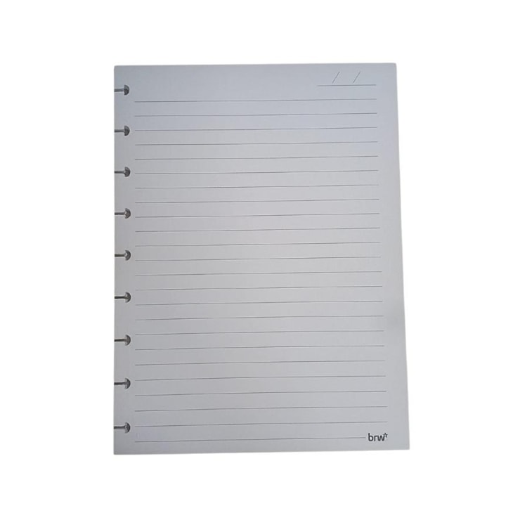 Refil Caderno Disco Grande Pautado 90g 275X200mm BRW 40fls