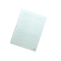 Refil para Caderno de Disco Branco Pautado 80 Folhas Brw