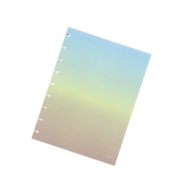 Refil para Caderno de Disco Colorido BRW pacote com 80fls