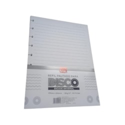 Refil Para Caderno e Planner De Disco Gande Pautado BRW 40fls