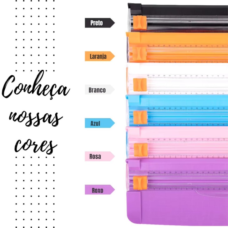 Refiladora de Papel A4 30cm para 10Fls 857 Laranja Marpax