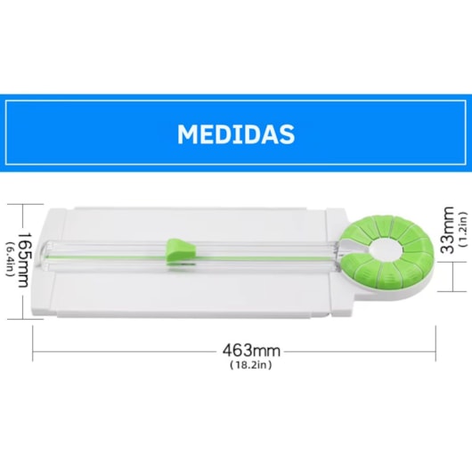 Refiladora de Papel A4 Multifuncional 12 em 1 863 Verde Marpax