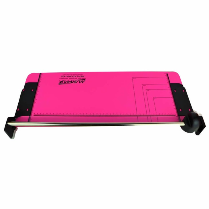 Refiladora de Papel Manual Rosa A3 para 04 Folhas Marpax