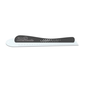 Régua com Proteção 20cm Safecut Acrílico Preto Marpax