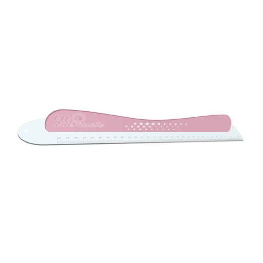 Régua com Proteção 20cm Safecut Acrílico Rosa Marpax