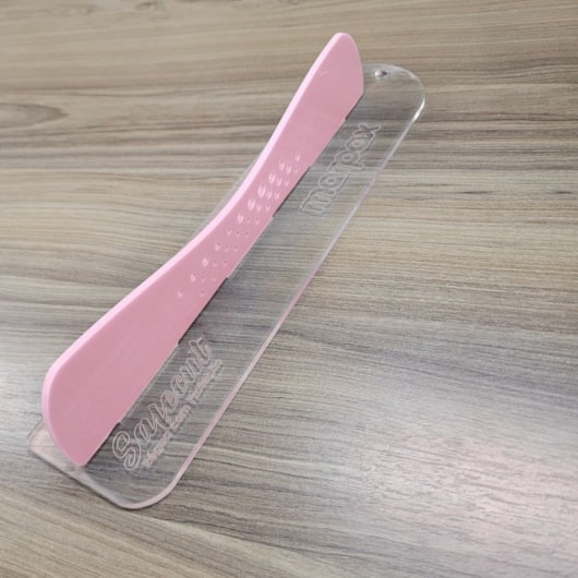 Régua com Proteção 20cm Safecut Acrílico Rosa Marpax