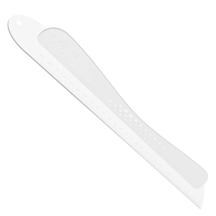Régua com Proteção 20cm Safecut Acrílico Transparente Marpax