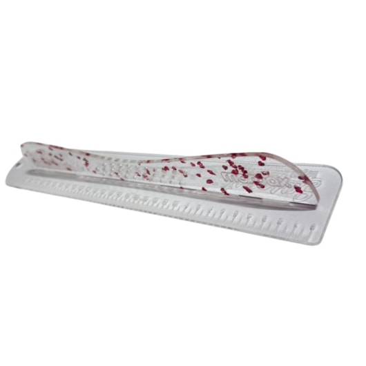 Régua com Proteção 30cm Safecut Acrílico Glitter Marpax