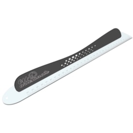Régua com Proteção 30cm Safecut Acrílico Preto Marpax