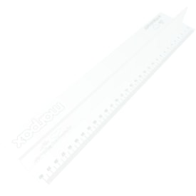 Régua com Proteção 30cm Transparente em Acrílico Marpax