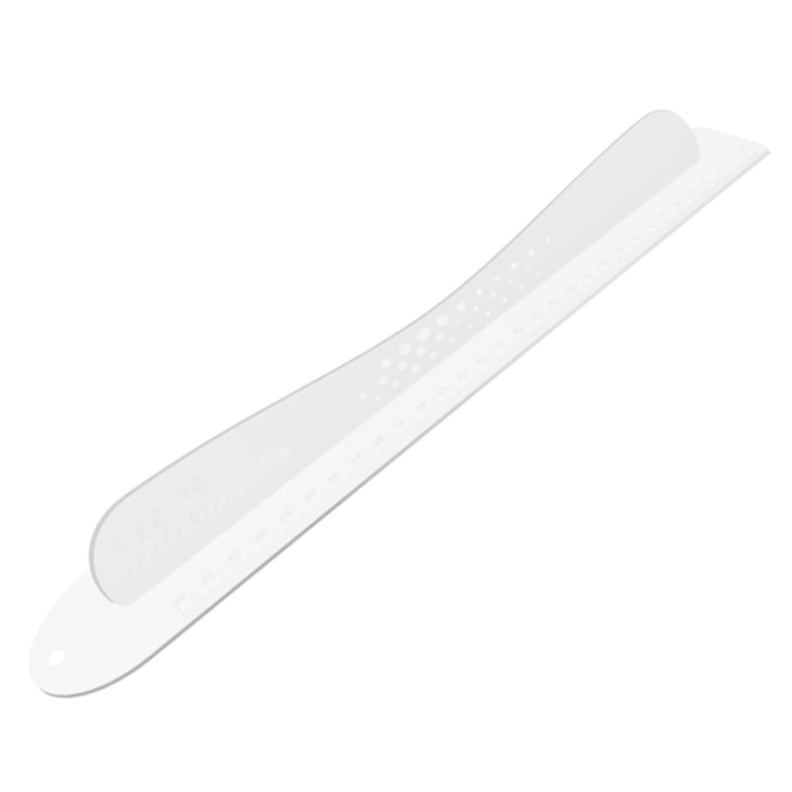 Régua com Proteção 40cm Safecut Acrílico Transparente Marpax