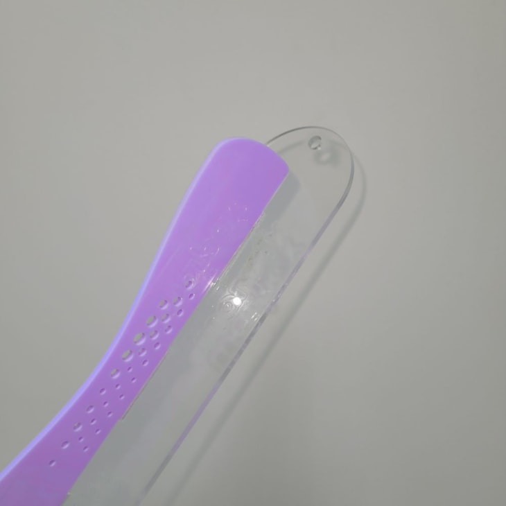 Régua com Proteção 40cm Safecut em Acrílico Lilás Marpax