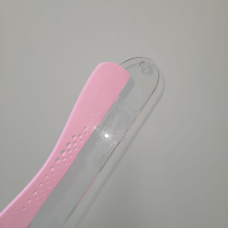 Régua com Proteção 40cm Safecut em Acrílico Rosa Marpax