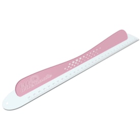 Régua com Proteção 40cm Safecut em Acrílico Rosa Marpax