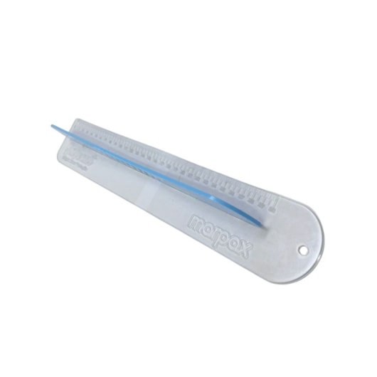 Régua com Proteção 60cm Safecut Acrílico Azul Marpax