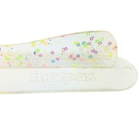 Régua com Proteção 60cm Safecut Acrílico Glitter Flor Marpax