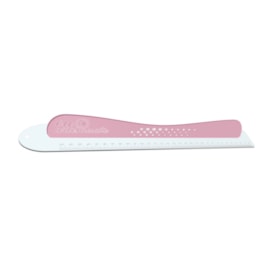 Régua com Proteção 60cm Safecut em Acrílico Rosa Marpax