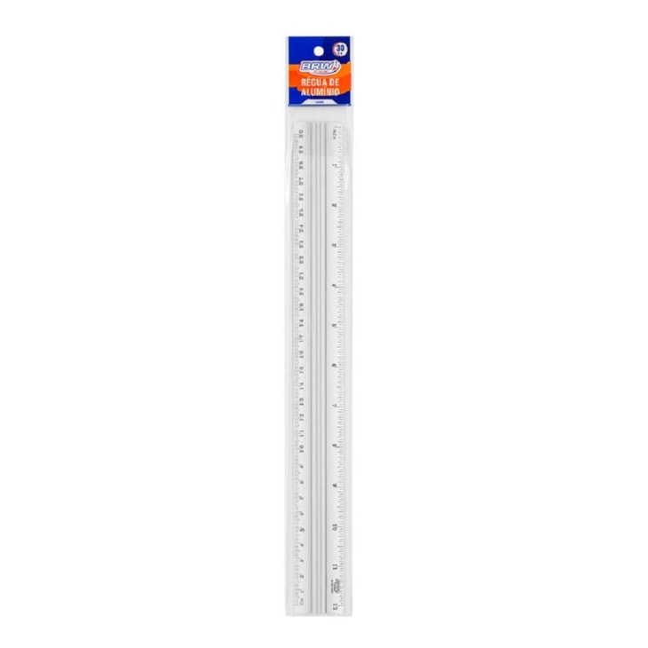 Régua de Aço profissional para artesanato 30cm BRW