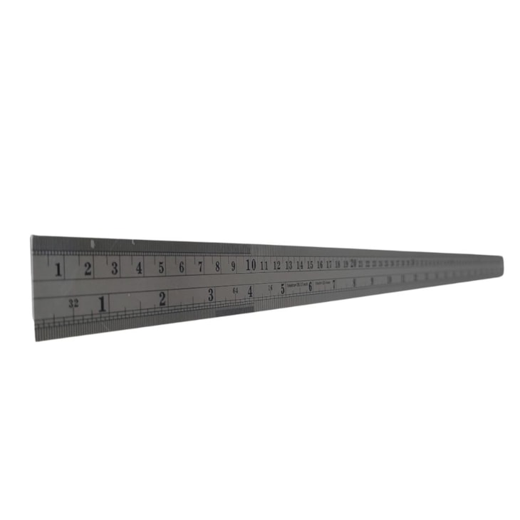 Régua de aço profissional para artesanato 60cm Brw 01un