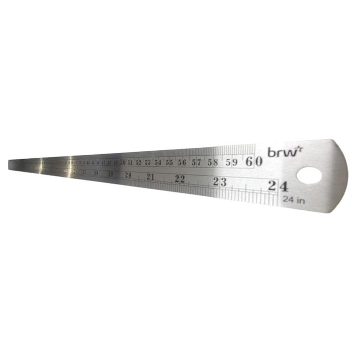 Régua de aço profissional para artesanato 60cm Brw 01un