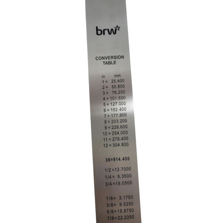 Régua de aço profissional para artesanato 60cm Brw 01un