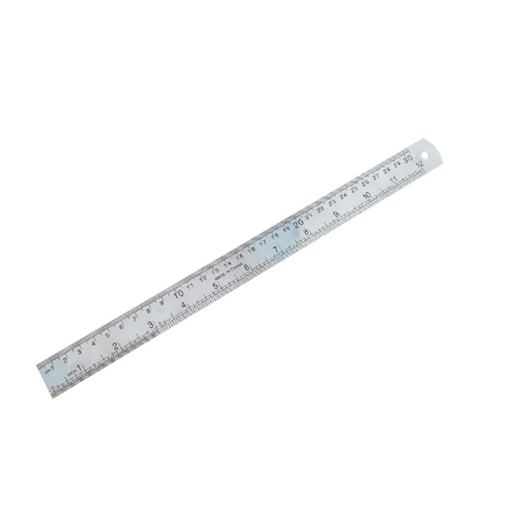 Régua em Aço Inox Profissional para Artesanato 30 cm Marpax