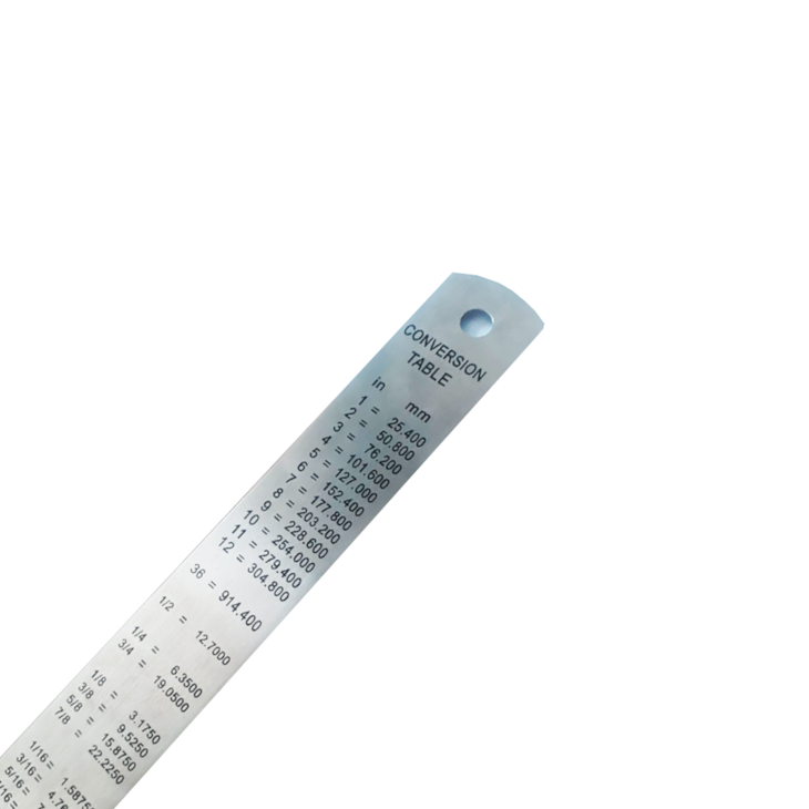 Régua em Aço Inox Profissional para Artesanato 60 cm Marpax