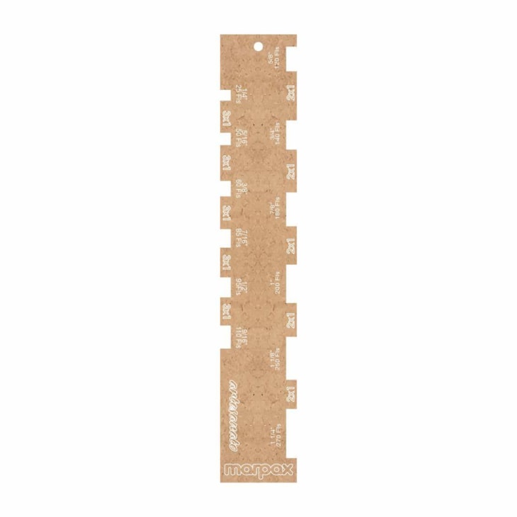 Régua Gabarito Wire-o Passo 2X1 e 3X1 em MDF Marpax