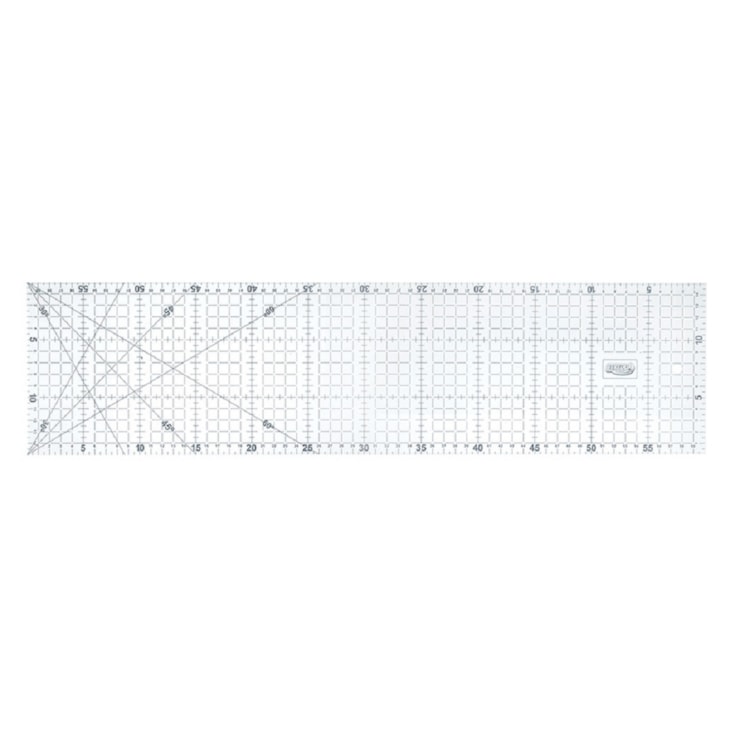Régua para Patchwork Artesanato Milimétrica 15x60CM BRW