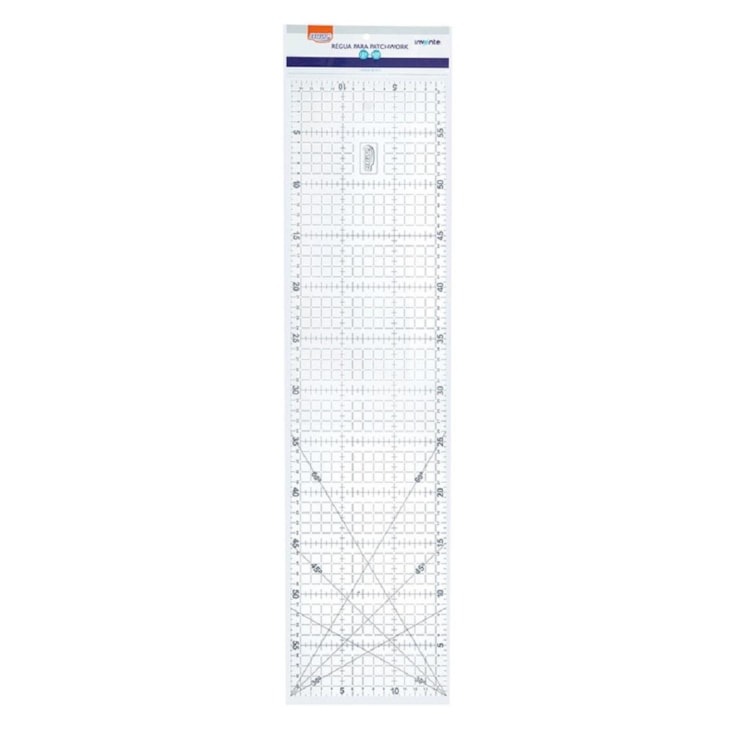 Régua para Patchwork Artesanato Milimétrica 15x60CM BRW