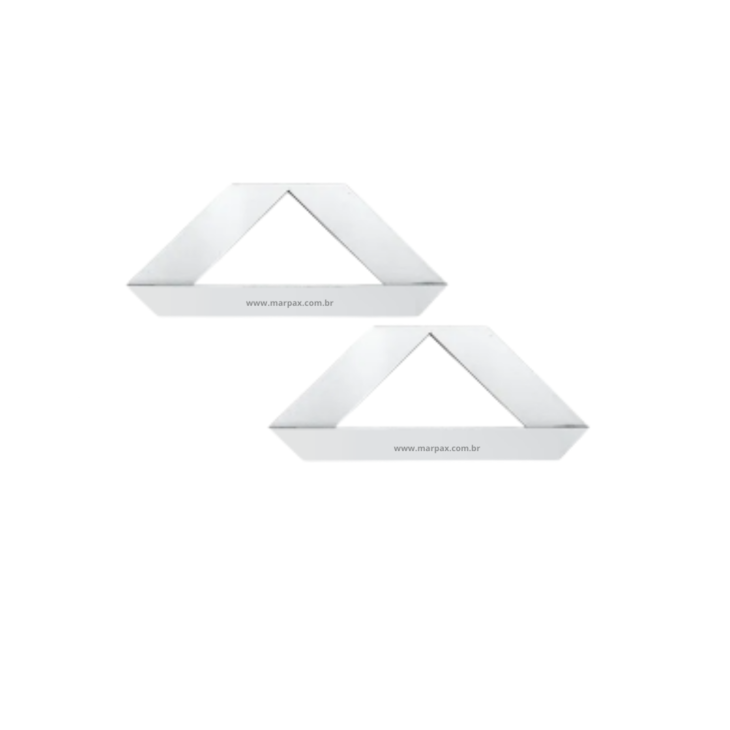 Réguas Gabarito Acrílico para Cartonagem e Encadernação 10un