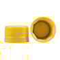 Tampa Plástica com lacre p/ garrafa pet 28mm Amarelo 2000un