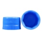 Tampa Plástica com lacre p/ garrafa pet 28mm Azul 500un
