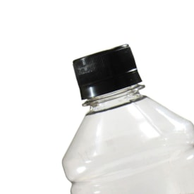 Tampa Plástica com Lacre p/ Garrafa Pet 28mm Preto 1000un