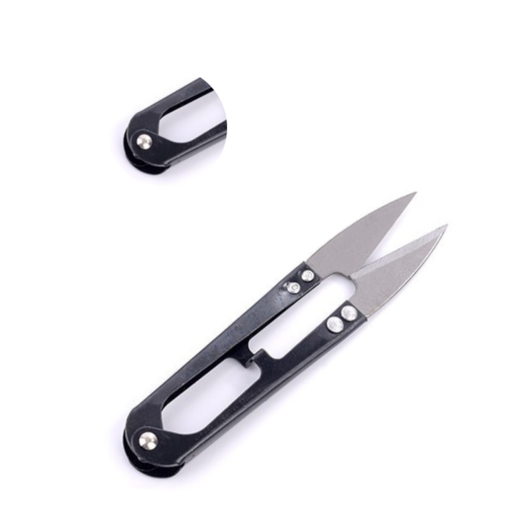 Tesoura de Arremate para Artesanato Inox Preto 10,7cm Marpax