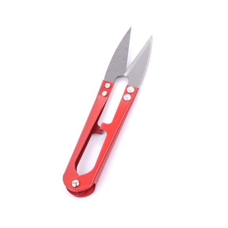 Tesoura de Arremate para Artesanato Inox Vermelha 10,7cm Marpax