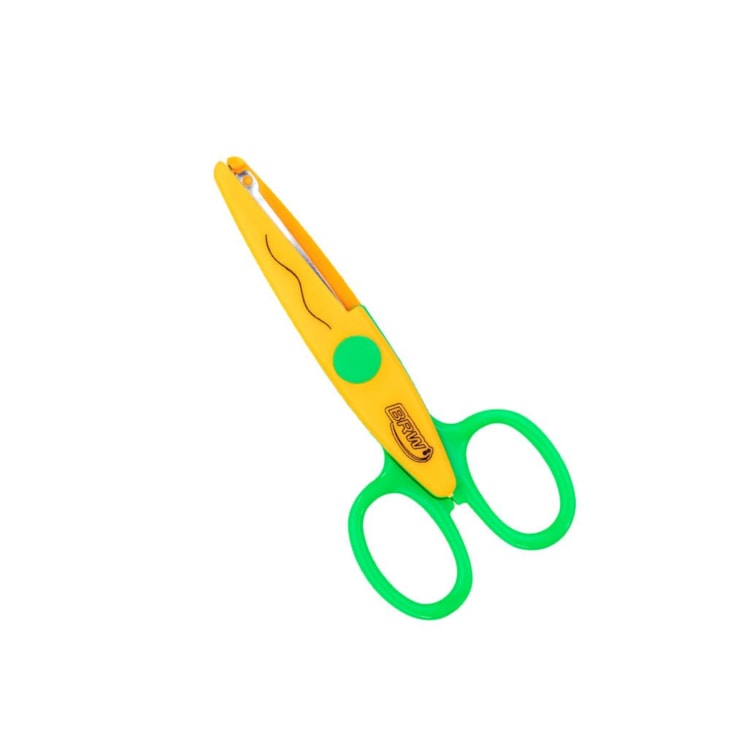 Tesoura de Picotar Papel Decorativa Curva Arte BRW 01un