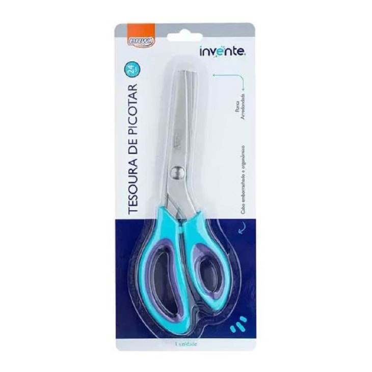 Tesoura de Picotar Papel Zig Zag Brw 01un
