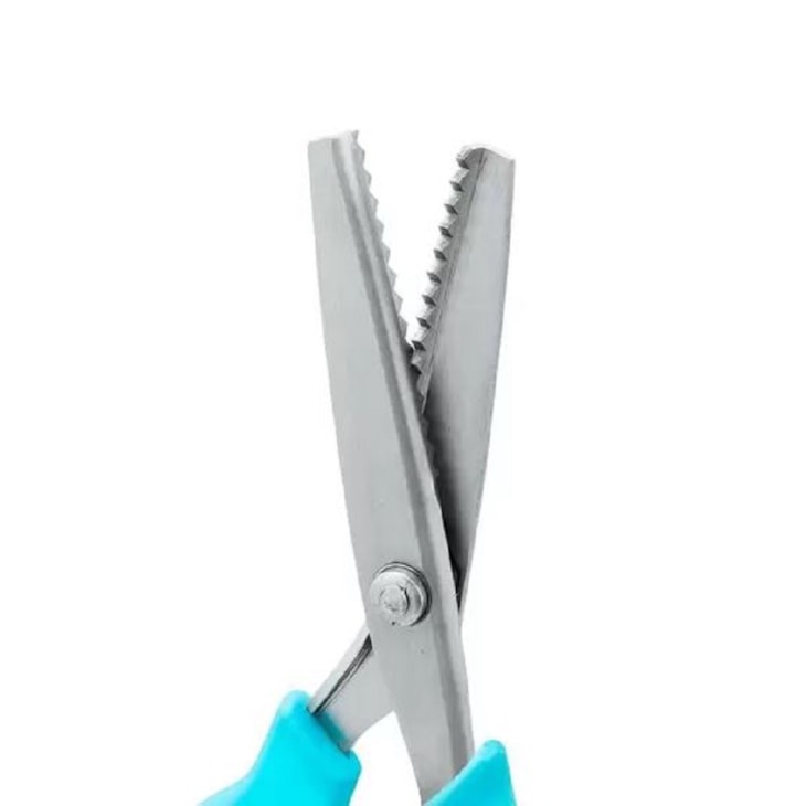 Tesoura de Picotar Papel Zig Zag Grande Artesanato BRW 01un