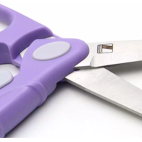 Tesoura de Precisão Ponta Fina Cabo Soft Roxo 17cm Marpax