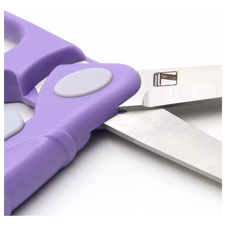 Tesoura de Precisão Ponta Fina Cabo Soft Roxo 17cm Marpax