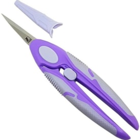 Tesoura de Precisão Ponta Fina Cabo Soft Roxo 17cm Marpax