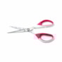 Tesoura Multiuso Soft em Aço Cabo Branco / Vermelho 17cm