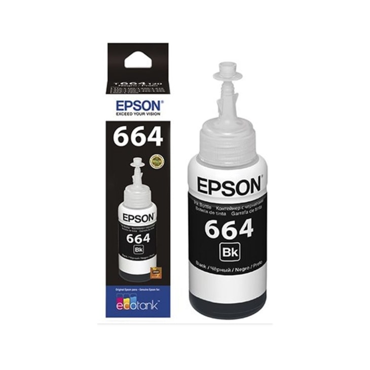 Tinta Epson L355 L365 L375 L455 664 Original Black 70ml