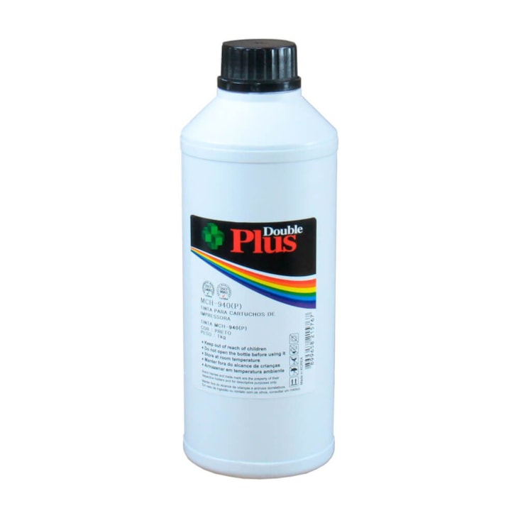 Tinta impressora HP 8000 Pigmentada Double Plus Black 1L