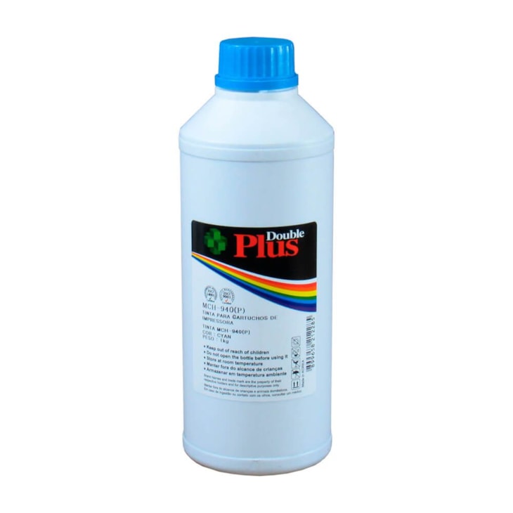 Tinta impressora HP 8000 Pigmentada Double Plus Cyan 1L
